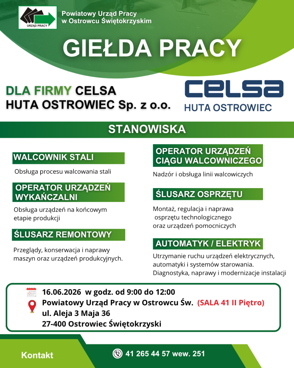 Giełda Pracy Celsa 2026